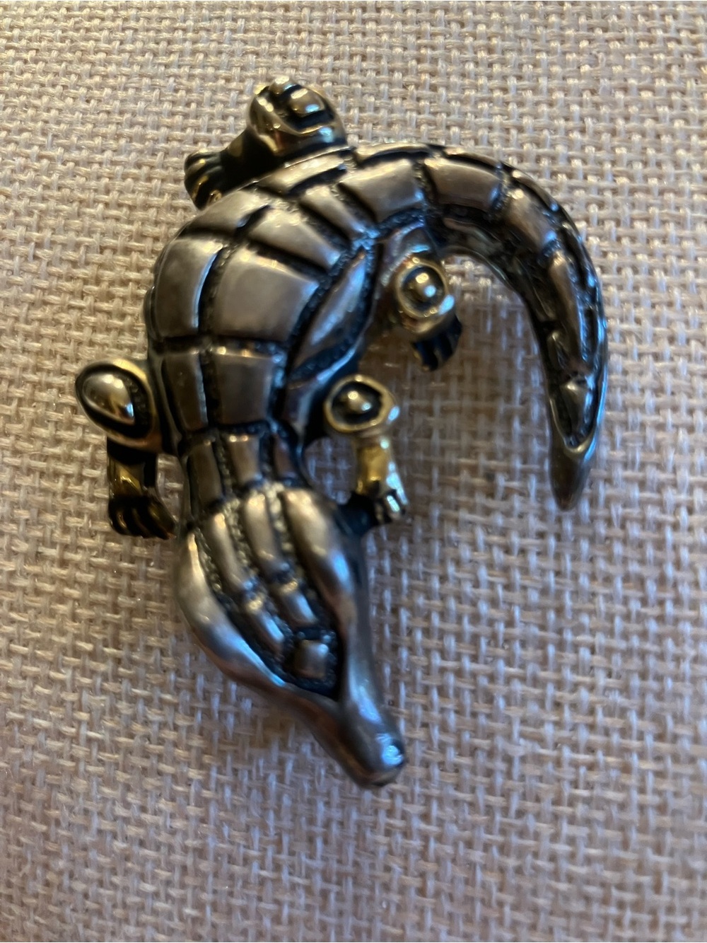 Vintage ALLIGATOR BROOCH 2 1/4” - Picture 3 of 9